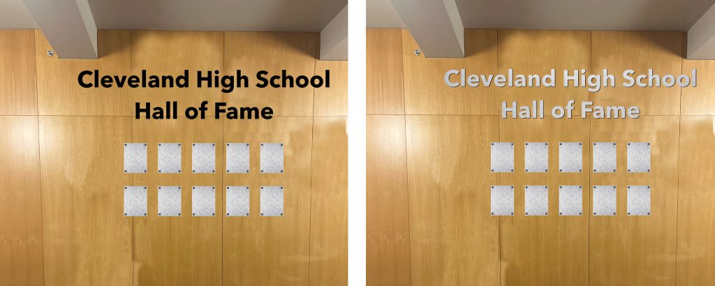 Future Look of the CHS Eagle Legends Wall